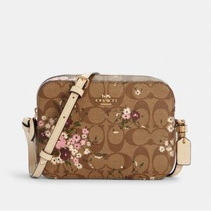 Coach Mini Camera Bag, Evergreen Floral Print